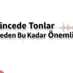 Çincede tonların önemini anlatan blog kapak görseli; beyaz arka planda “Çincede Tonlar Neden Bu Kadar Önemli?” başlığı ile ton farklarını anlatan eğitim görseli
